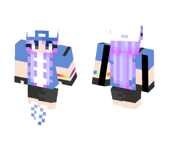 Download Free Pokemon Trainer Female Skin for Minecraft image 1 Pokemon Trainer Female - Female Minecraft Skins - image 1
