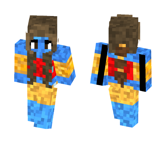 Genie From Aladdin (Gender Swap) - Female Minecraft Skins - image 1
