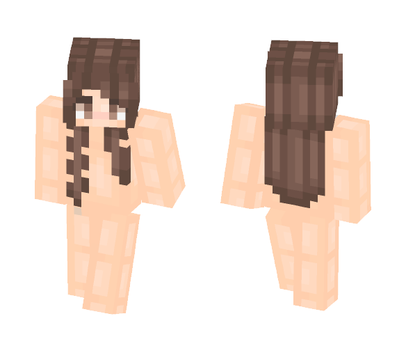 Brunette Hair base - Female Minecraft Skins - image 1