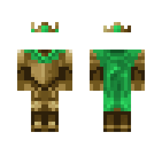 King with green Cape