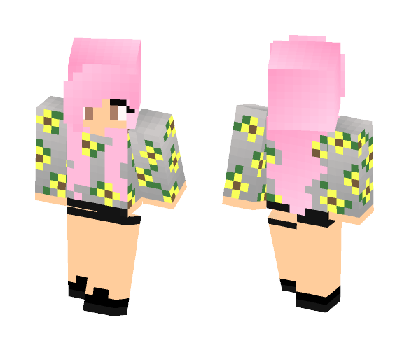 PINK HAIR GIRL - Color Haired Girls Minecraft Skins - image 1