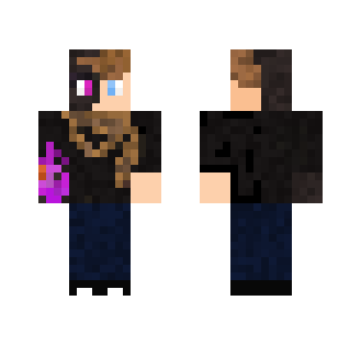 Half Enderman Half Man