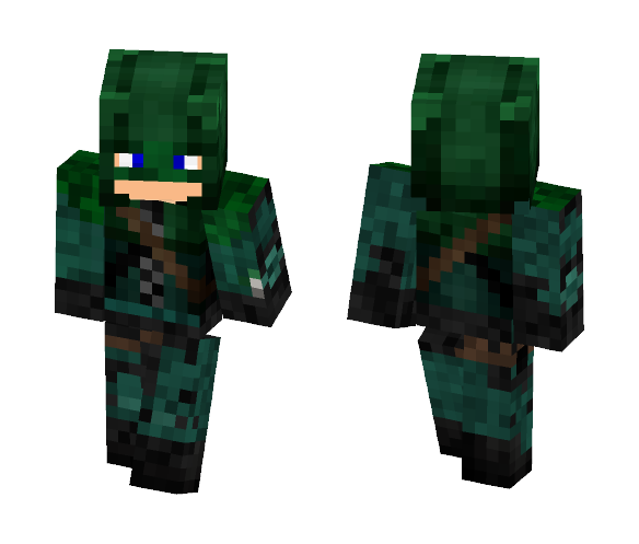 Green arrow skin/layers - Male Minecraft Skins - image 1
