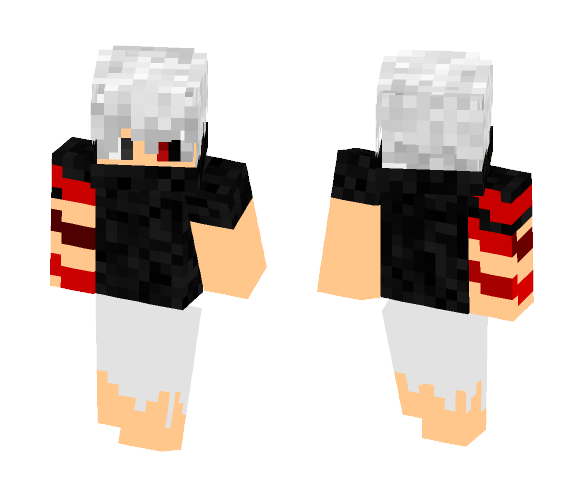 Kaneki - pvp - Male Minecraft Skins - image 1