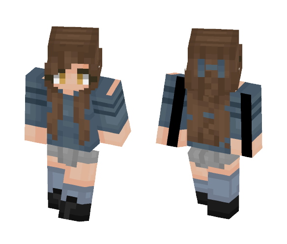 Blue, blue, blue | ???????????????? - Female Minecraft Skins - image 1