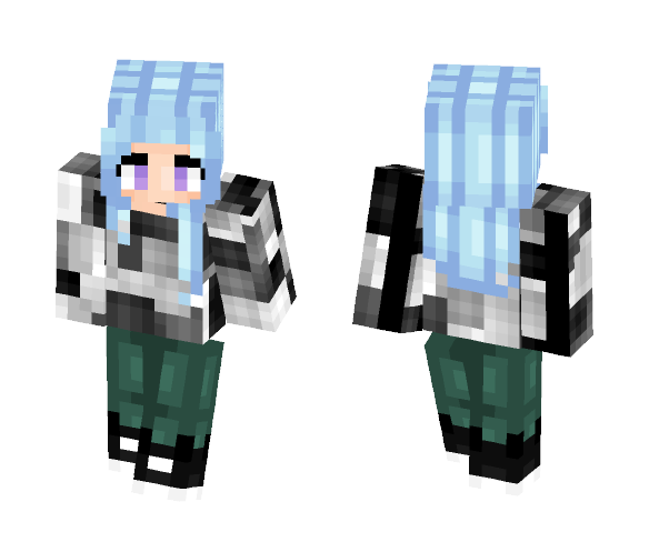 Grey Scale Color Block - Female Minecraft Skins - image 1