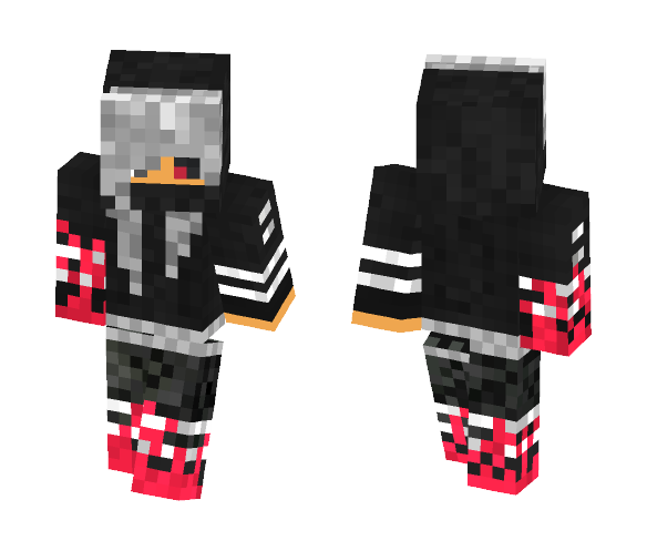 Female Kaneki [PVP Skin] - Female Minecraft Skins - image 1