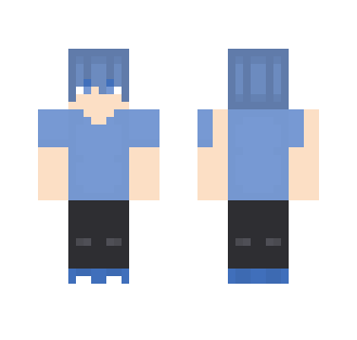 hairblue skin