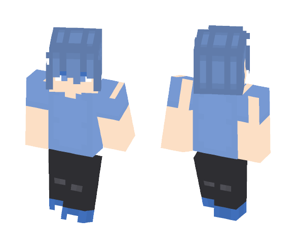 hairblue skin - Male Minecraft Skins - image 1