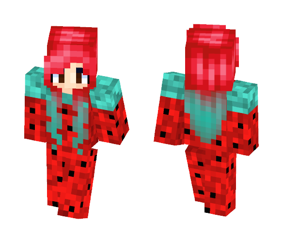 Watermelon Girl - Girl Minecraft Skins - image 1