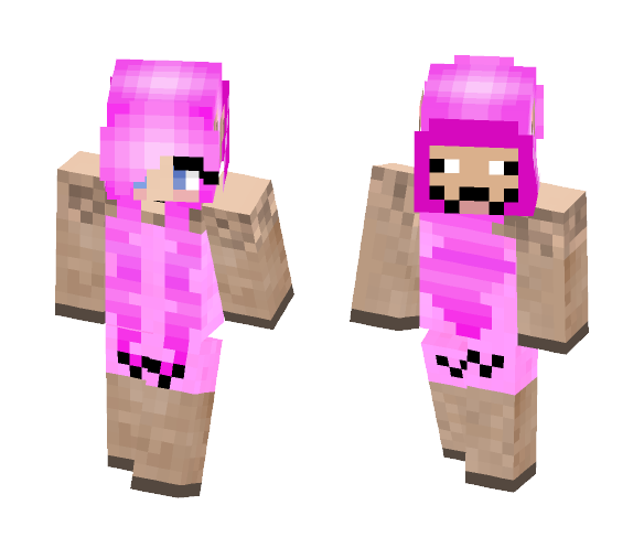 Girl Pink Sheep (Updated) - Girl Minecraft Skins - image 1