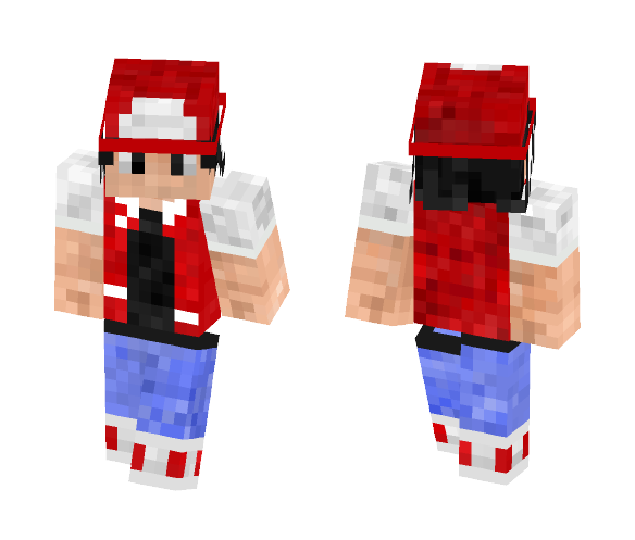 Red (Pokemon Trainer) - Male Minecraft Skins - image 1