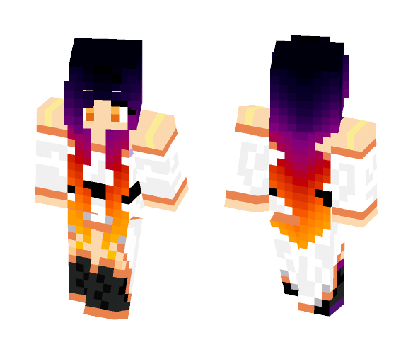 Rainbow hair - Female Minecraft Skins - image 1