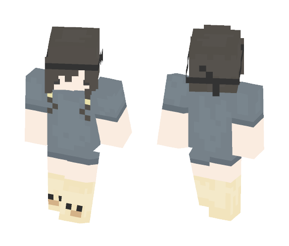 v fanks - Female Minecraft Skins - image 1