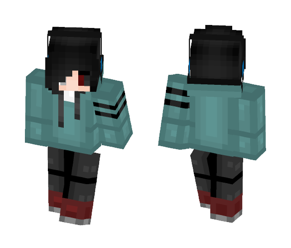 Kaneki (edited) - Male Minecraft Skins - image 1