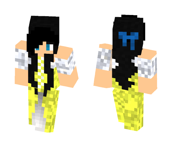 Download Free Yellow dress girl Skin for Minecraft image 1 Yellow dress girl - Girl Minecraft Skins - image 1