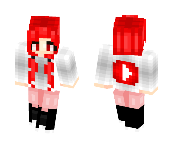 Download Free YouTube Girl Skin for Minecraft image 1 YouTube Girl - Girl Minecraft Skins - image 1