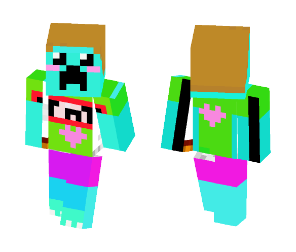 my costum cute creeper - Female Minecraft Skins - image 1