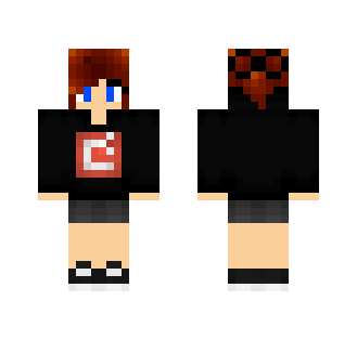 Girl with Mojang Hoodie
