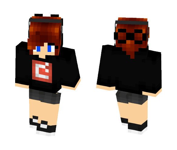 Download Free Girl with Mojang Hoodie Skin for Minecraft image 1 Girl with Mojang Hoodie - Girl Minecraft Skins - image 1