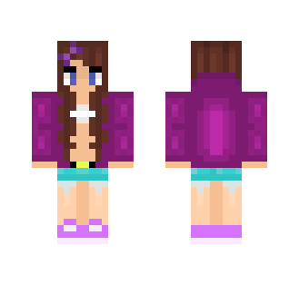 Evelye | Purple Casual - Female Minecraft Skins - image 2