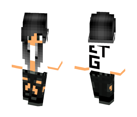 Download Free EGT clan girl skin edition Skin for Minecraft image 1 EGT clan girl skin edition - Girl Minecraft Skins - image 1