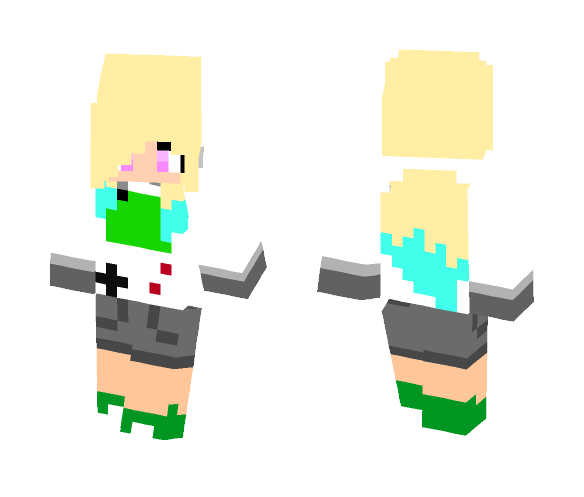 Download Free Girl in Gameboy Hoodie Skin for Minecraft image 1 Girl in Gameboy Hoodie - Girl Minecraft Skins - image 1