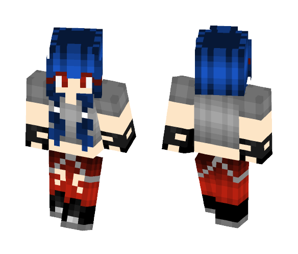 Download Free Toni Blue Rocker Girl Skin for Minecraft image 1 Toni Blue Rocker Girl - Girl Minecraft Skins - image 1