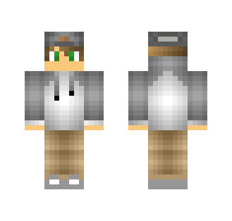 Guy with Gray hoodie - Male Minecraft Skins - image 2