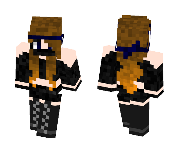 Download Free Girl Ninja // Ninja Girl Skin for Minecraft image 1 Girl Ninja // Ninja Girl - Girl Minecraft Skins - image 1