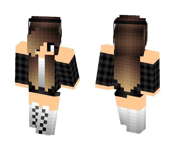 Lychee- Casually Black - Female Minecraft Skins - image 1