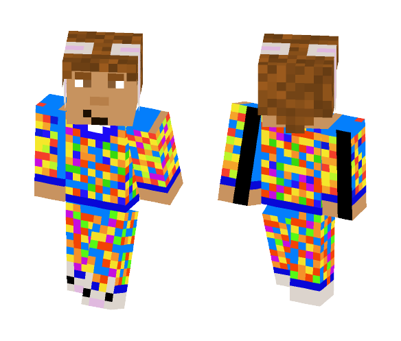 Download Free xXJordanTheGamerXx in pajamas Skin for Minecraft image 1 xXJordanTheGamerXx in pajamas - Male Minecraft Skins - image 1