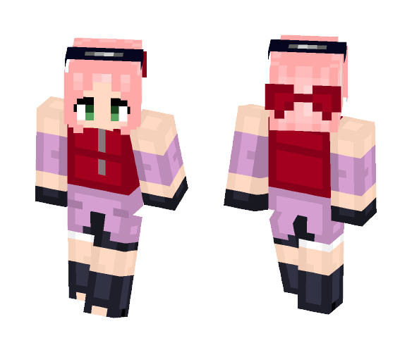 Sakura Haruno - Male Minecraft Skins - image 1