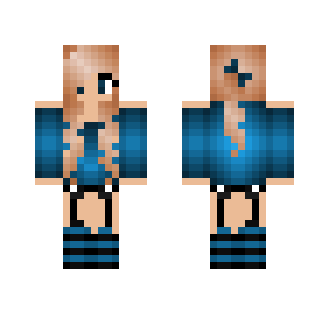 Blue-Black Stockings - Female Minecraft Skins - image 2
