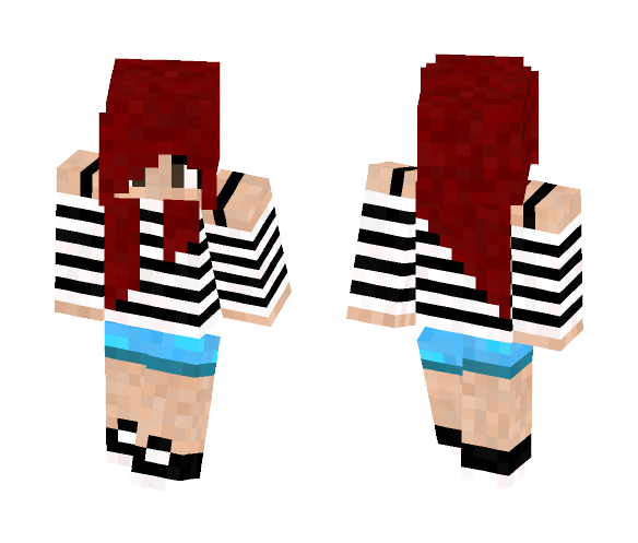 Download Free Cute Summer Girl --K Skin for Minecraft image 1 Cute Summer Girl --K - Cute Girls Minecraft Skins - image 1