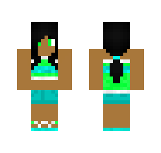 Green Pony Tail Girl