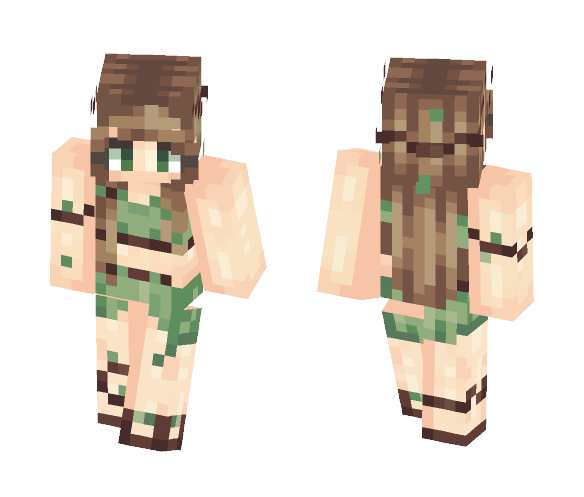 Leafy Green~Nature Girl Update - Girl Minecraft Skins - image 1