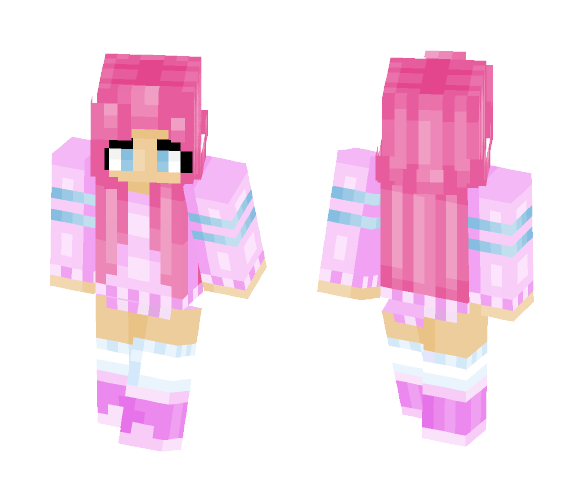 Download Free Epic Pink Kawaii Girl Skin for Minecraft image 1 Epic Pink Kawaii Girl - Girl Minecraft Skins - image 1