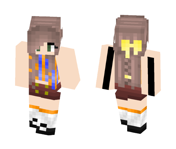 Download Free Sporty Girl Skin for Minecraft image 1 Sporty Girl - Girl Minecraft Skins - image 1