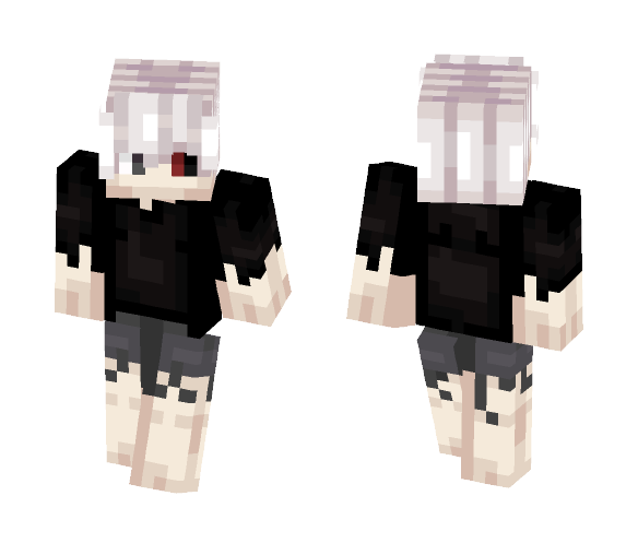 Kaneki Ken {Tokyo ghoul} - Male Minecraft Skins - image 1