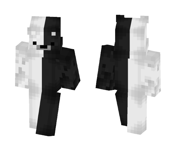 Download Free Black and White Bear -George Skin for Minecraft image 1 Black and White Bear -George - Male Minecraft Skins - image 1