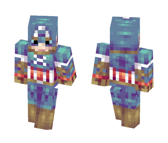 Captain America [Moving Eyes!!] - Comics Minecraft Skins - image 1