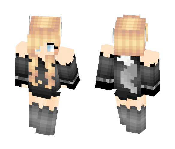 Black Wolf - Female Minecraft Skins - image 1