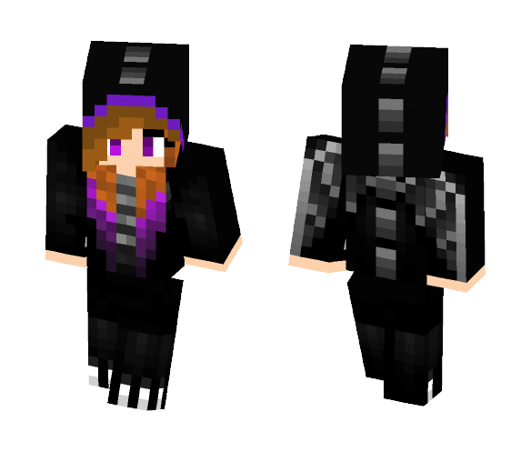 Download Free Ender Dragon Girl Skin for Minecraft image 1 Ender Dragon Girl - Girl Minecraft Skins - image 1