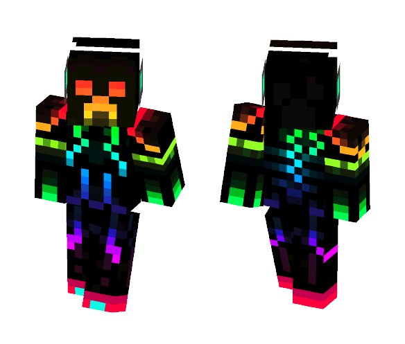 Neon Creeper - Male Minecraft Skins - image 1