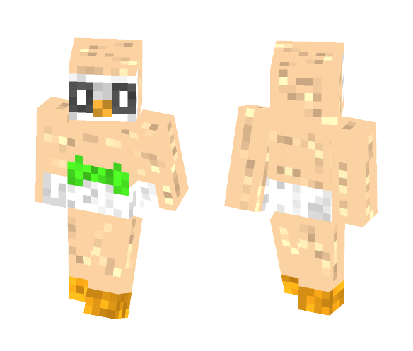 Rowlet (Pokemon sun and moon) - Male Minecraft Skins - image 1