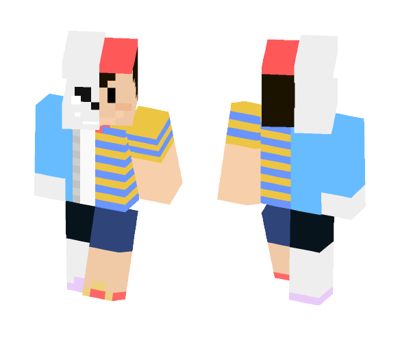 Ness = Sans (Underbound) - Interchangeable Minecraft Skins - image 1