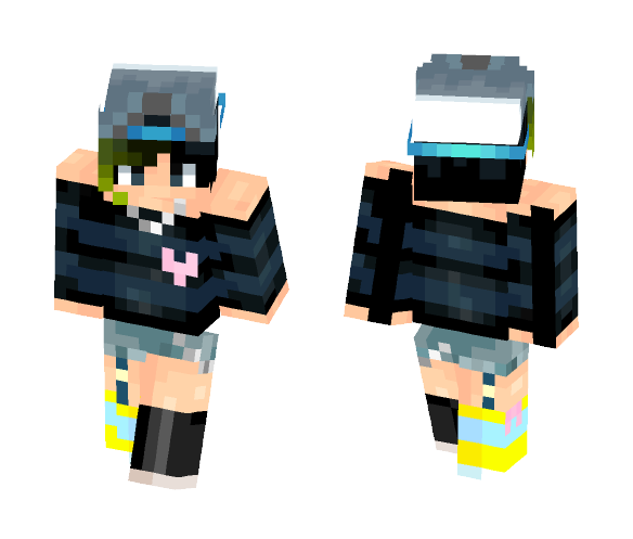 a human is a treasure chest - Female Minecraft Skins - image 1