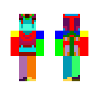 patchwork rainbow clay golem - Male Minecraft Skins - image 2