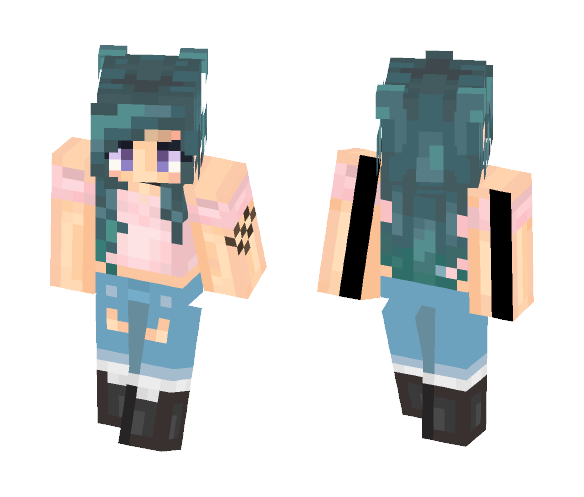 Download Free тєє ♥ Halsey (Better in 3D) Skin for Minecraft image 1 тєє ♥ Halsey (Better in 3D) - Female Minecraft Skins - image 1